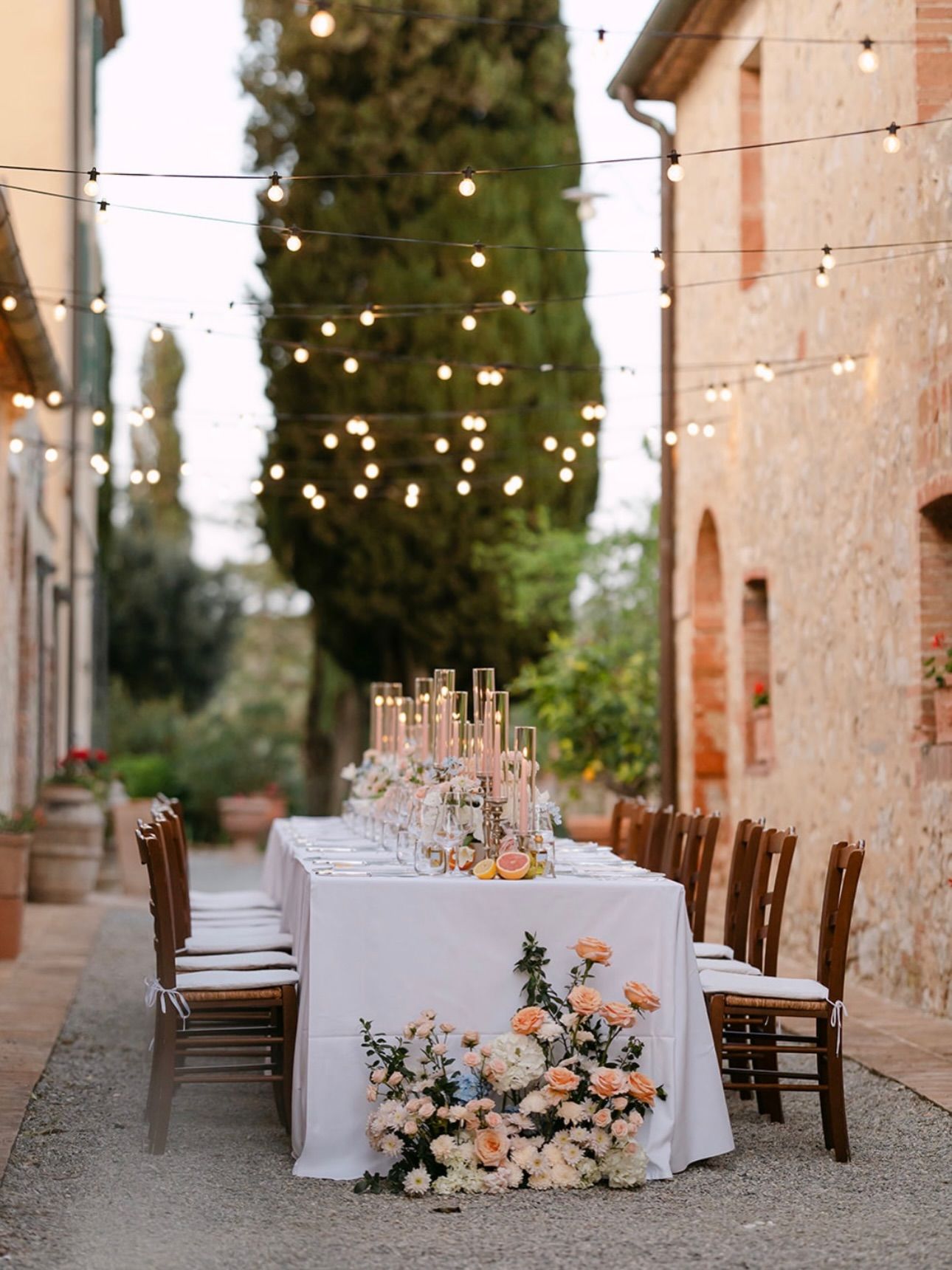 Italian sunset wedding couple